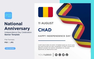 Chad National Day Celebration Banner