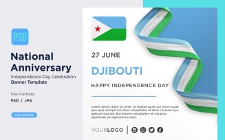 Djibouti National Day Celebration Banner
