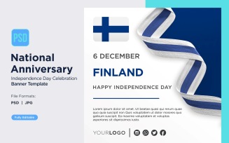 Finland National Day Celebration Banner