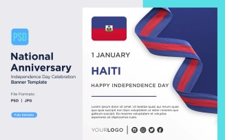 Haiti National Day Celebration Banner