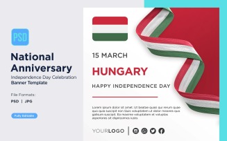 Hungary National Day Celebration Banner