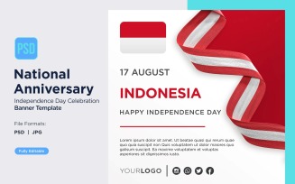 Indonesia National Day Celebration Banner