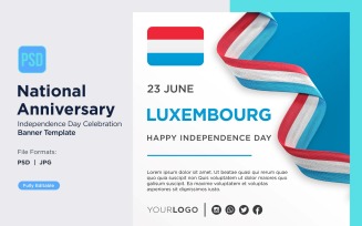 Luxembourg National Day Celebration Banner