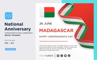 Madagascar National Day Celebration Banner