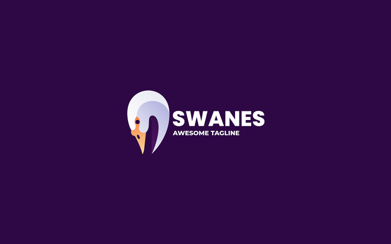 Swan Gradient Colorful Logo 1 Logo Template