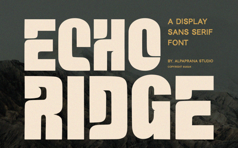 Echo Ridge - Display Sans Font