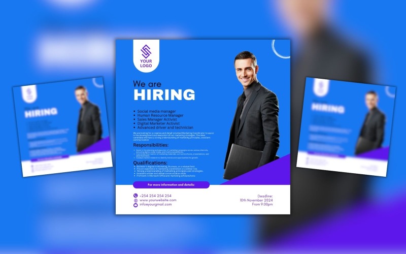 Employment Position Canva Design Template Social Media