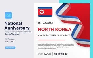 North Korea National Day Celebration Banner