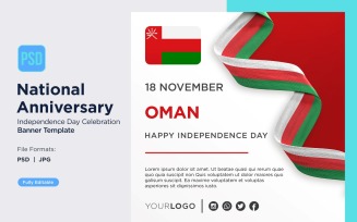 Oman National Day Celebration Banner