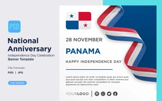 Panama National Day Celebration Banner