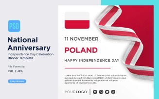 Poland National Day Celebration Banner