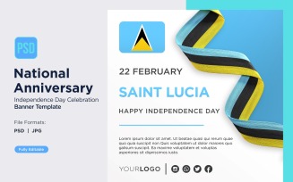 Saint Lucia National Day Celebration Banner