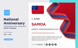 Samoa National Day Celebration Banner