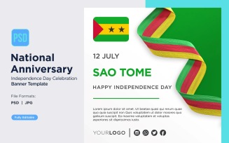 Sao Tome and Principe National Day Celebration Banner