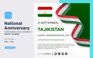 Tajikistan National Day Celebration Banner