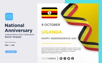 Uganda National Day Celebration Banner