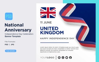 United Kingdom National Day Celebration Banner