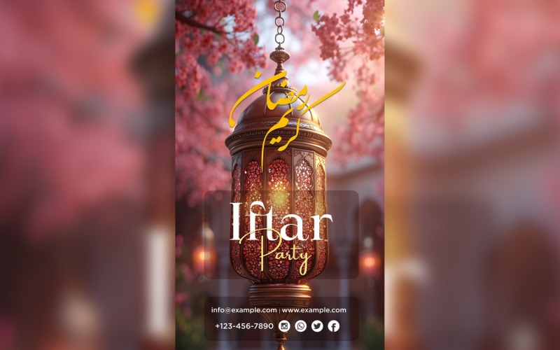 Ramadan Iftar Party Poster Design Template 56 Social Media