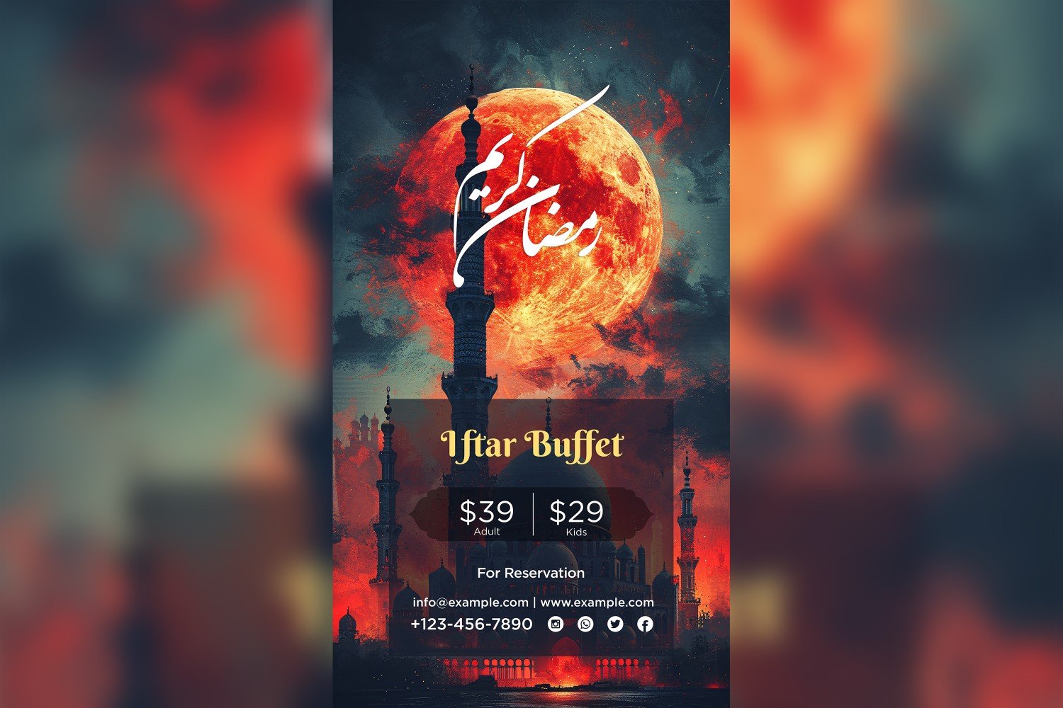 Template #403133 Month Poster Webdesign Template - Logo template Preview