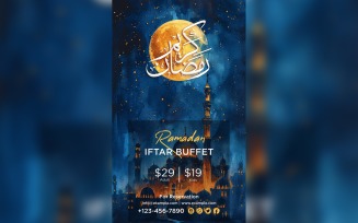 Ramadan Iftar Buffet Poster Design Template 108
