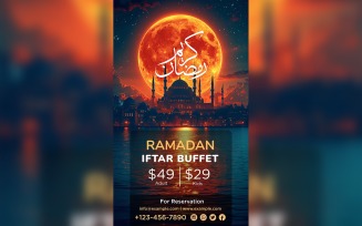Ramadan Iftar Buffet Poster Design Template 109