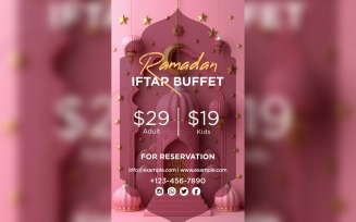 Ramadan Iftar Buffet Poster Design Template 117