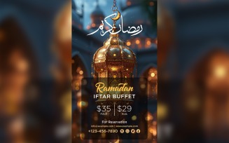 Ramadan Iftar Buffet Poster Design Template 120