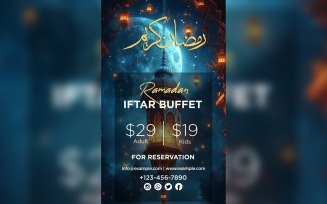 Ramadan Iftar Buffet Poster Design Template 132