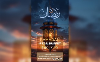 Ramadan Iftar Buffet Poster Design Template 147