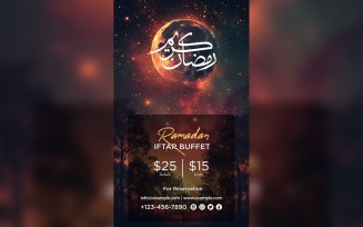 Ramadan Iftar Buffet Poster Design Template 65