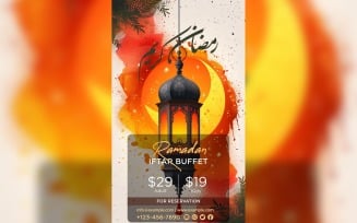 Ramadan Iftar Buffet Poster Design Template 67