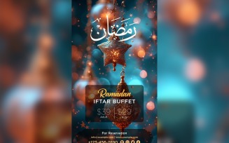 Ramadan Iftar Buffet Poster Design Template 80