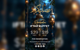 Ramadan Iftar Buffet Poster Design Template 85