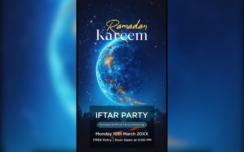 Ramadan Iftar Party Poster Design Template 114 Social Media