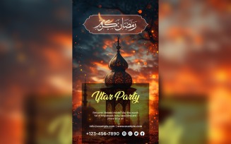 Ramadan Iftar Party Poster Design Template 129