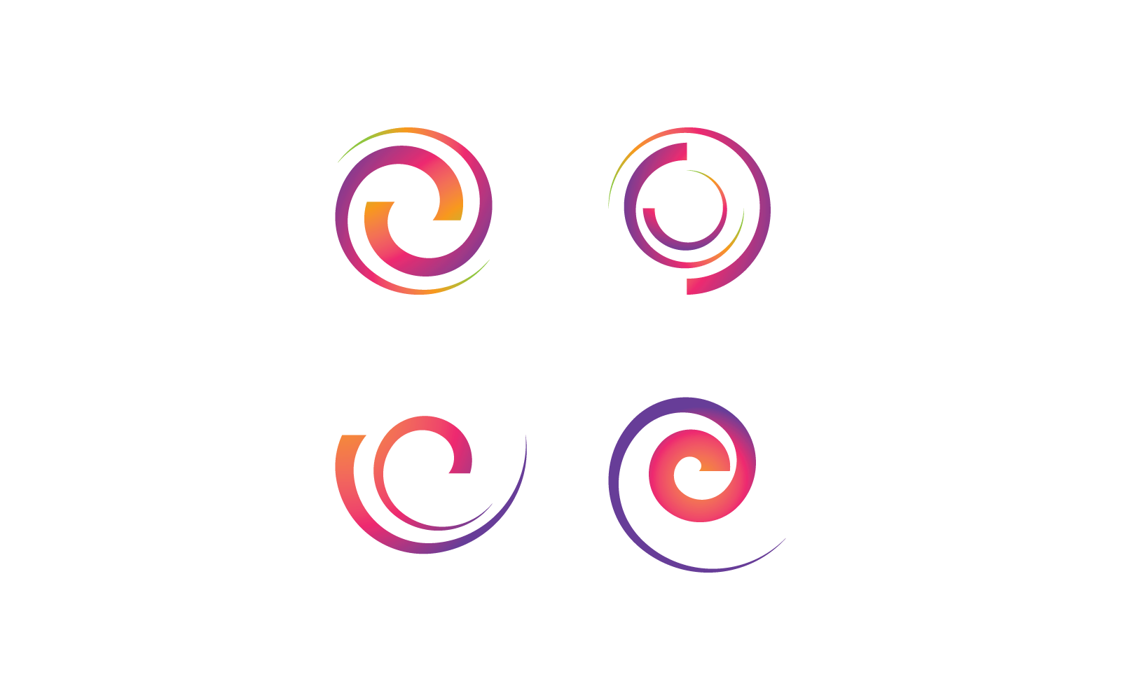 Abstract circle illustration vector design Logo Template