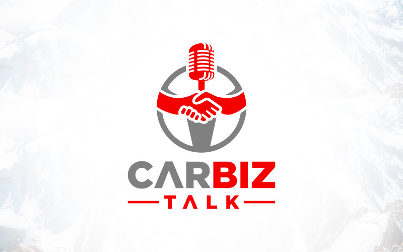 Automotive Car Business Deal Talk Podcast Logo Design Logo Template