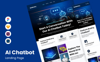BotBrainy - AI Chatbot Landing Page V2