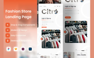 Cultures - Fashion Store Landing Page V1