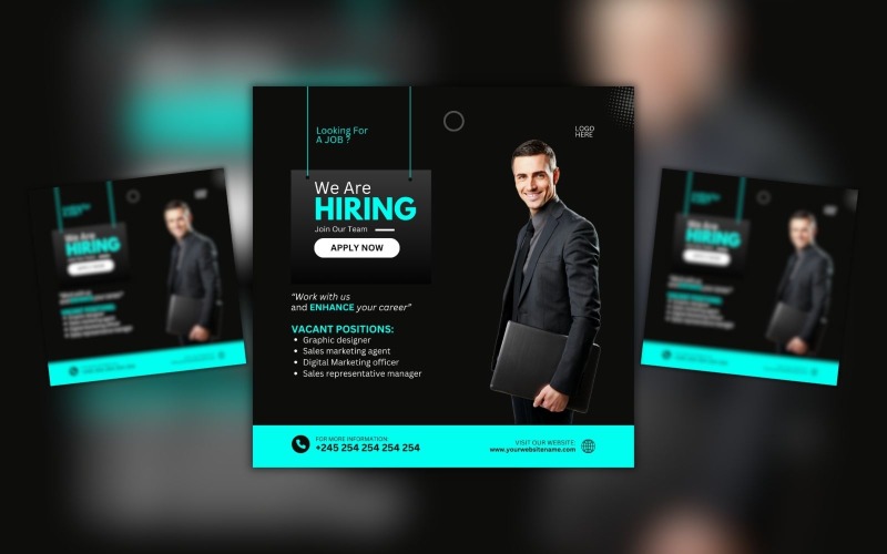 Join Our Team We Are Canva Hiring Design Template Social Media