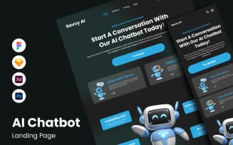Savvy AI - AI Chatbot Landing Page V1