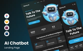 Savvy AI - AI Chatbot Landing Page V2