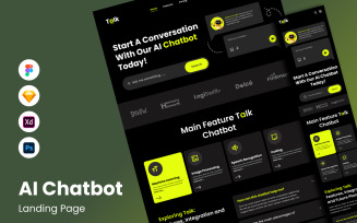 Talk - AI Chatbot Landing Page V1