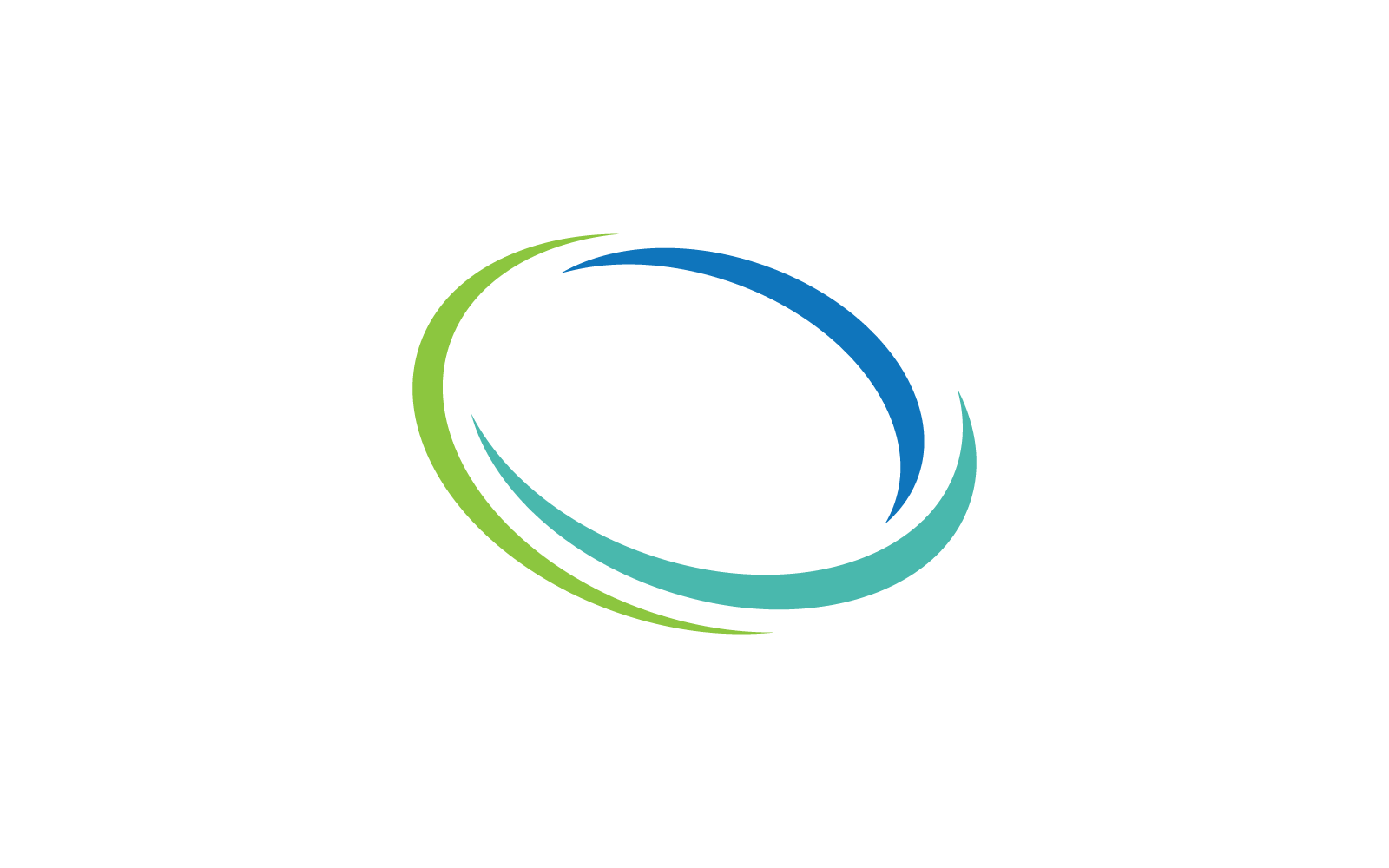 cerchio logo design piatto illustrazione vettoriale