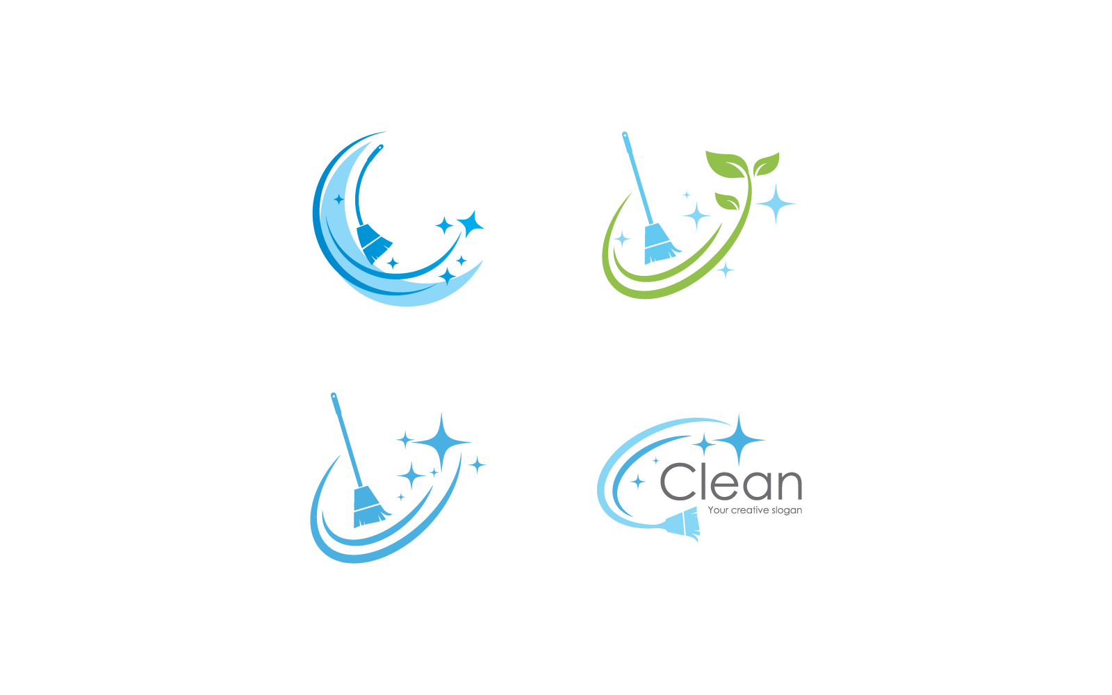 Cleaning logo and symbol design illustration vector template
