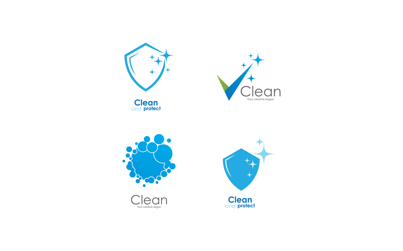 Cleaning logo design and symbol illustration vector template