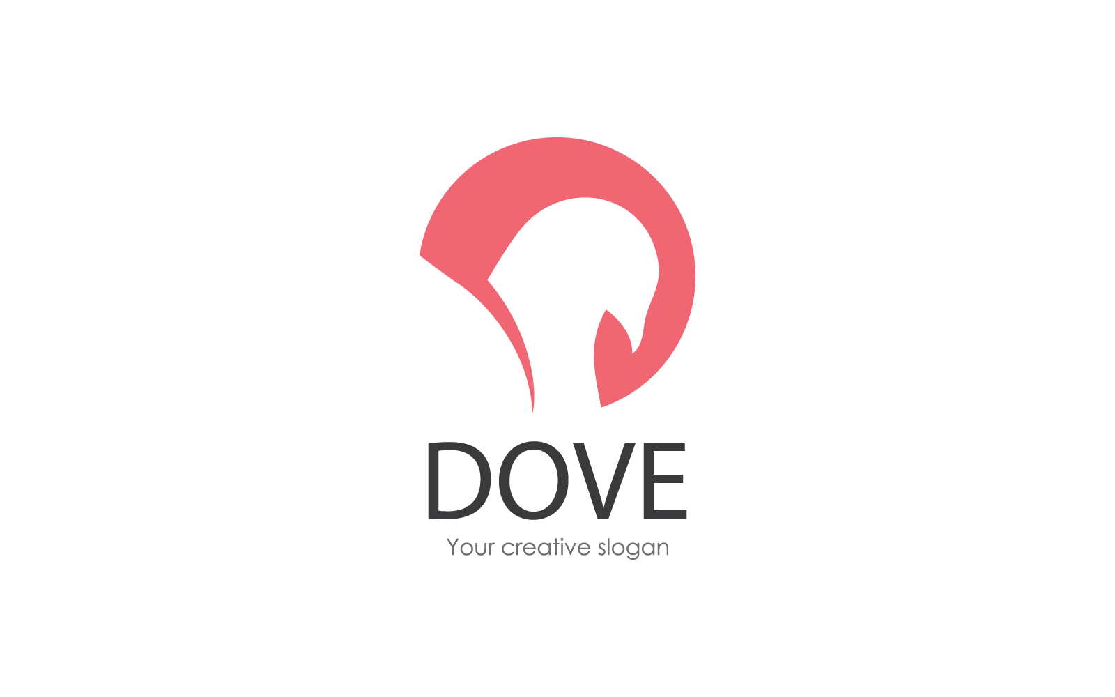Dove bird illustration logo vector design