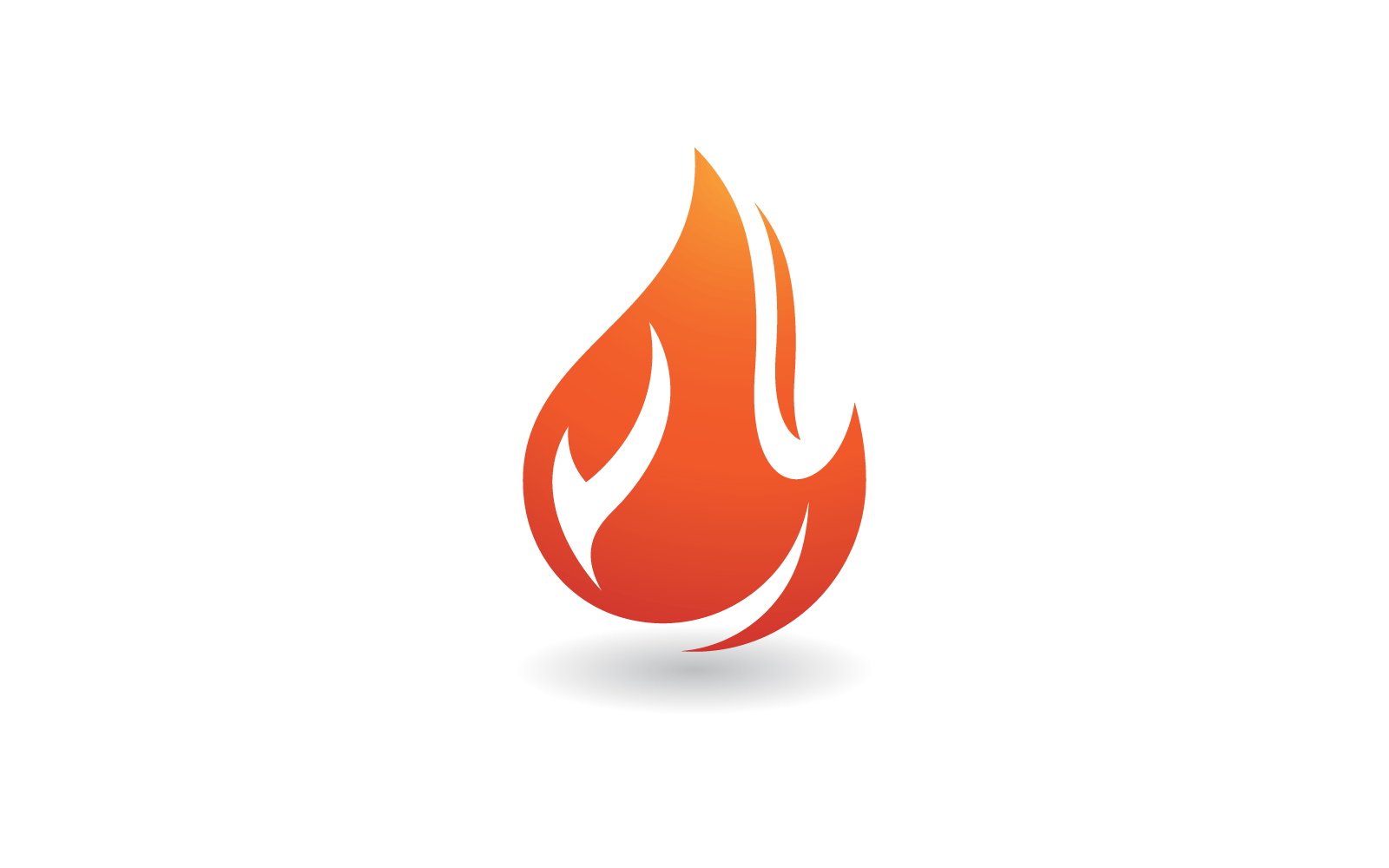 Fire flame design illustration logo vector Logo Template
