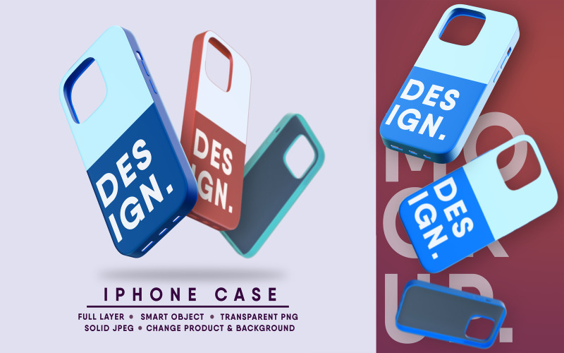 Iphone Case Mockup I Easy Editable Product Mockup