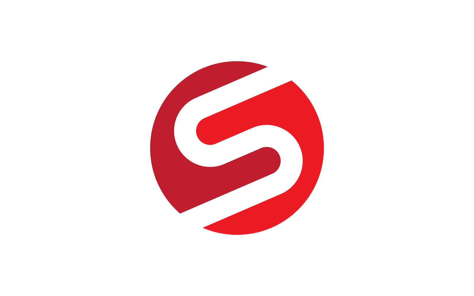 Litera S logo ilustracja ikona Płaska konstrukcja wektor